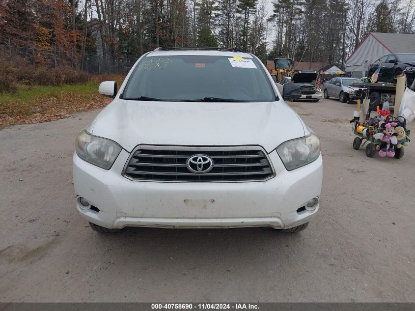 2009 Toyota Highlander Sport VIN: JTEES43A492121266 Lot: 40758690