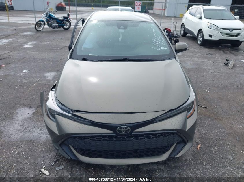 2019 Toyota Corolla Se VIN: JTNK4RBE4K3044915 Lot: 40758712