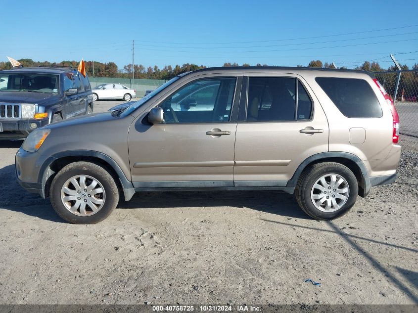 2005 Honda Cr-V Se VIN: SHSRD78925U311597 Lot: 40758725