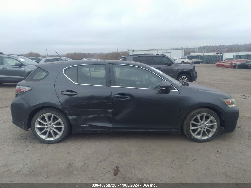 2011 Lexus Ct 200H Premium VIN: JTHKD5BH6B2029845 Lot: 40758728