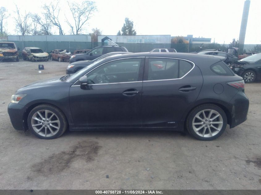 2011 Lexus Ct 200H Premium VIN: JTHKD5BH6B2029845 Lot: 40758728