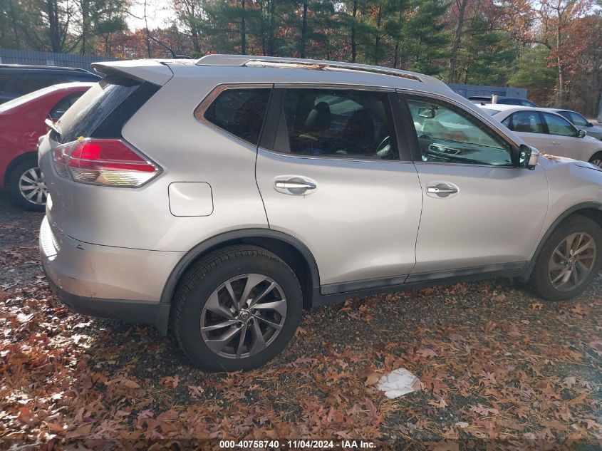 2016 Nissan Rogue Sl VIN: 5N1AT2MV5GC738832 Lot: 40758740