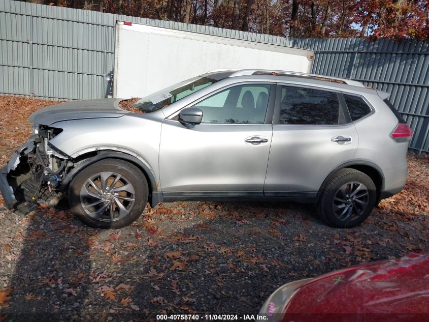 2016 Nissan Rogue Sl VIN: 5N1AT2MV5GC738832 Lot: 40758740