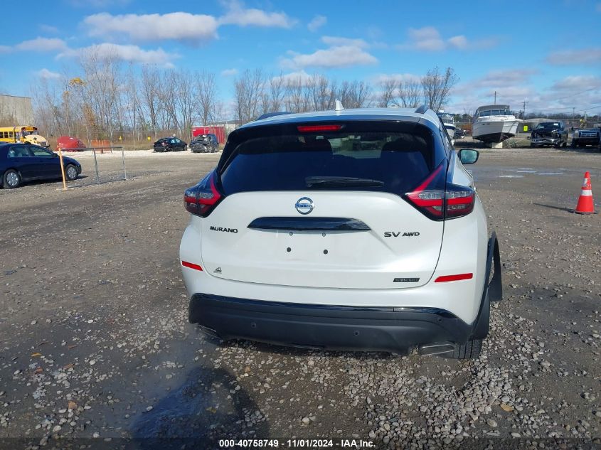 2022 Nissan Murano Sv Intelligent Awd VIN: 5N1AZ2BS9NC130235 Lot: 40758749