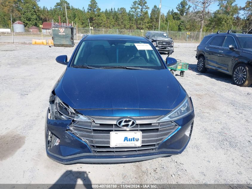 2019 Hyundai Elantra Sel VIN: 5NPD84LF6KH401897 Lot: 40758788