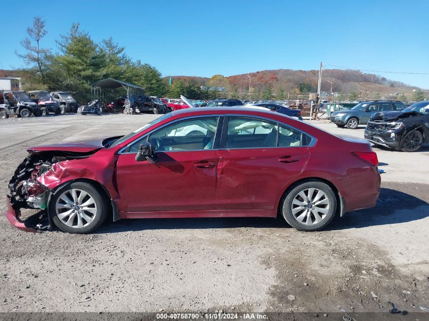 2015 Subaru Legacy 2.5I Premium VIN: 4S3BNAC67F3029163 Lot: 40758790