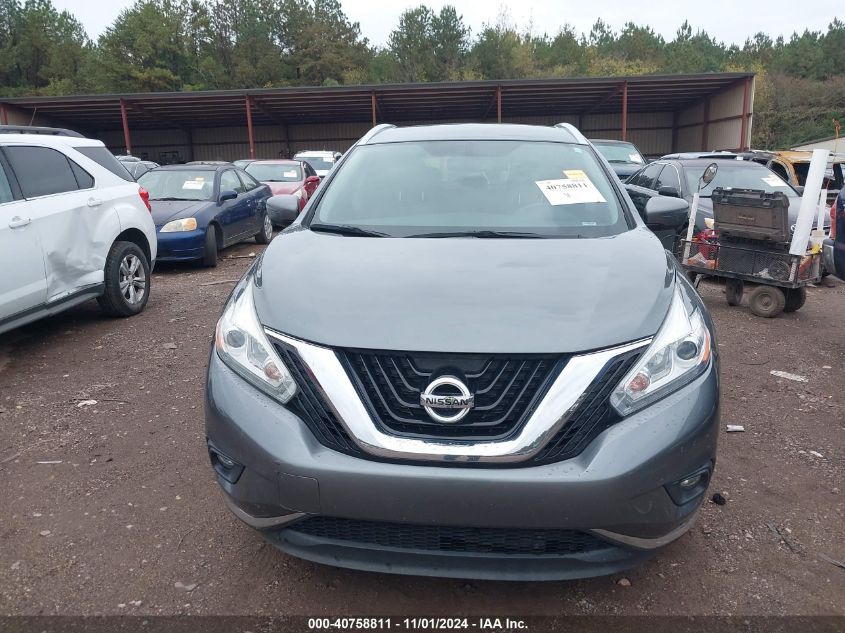 2017 Nissan Murano Sl VIN: 5N1AZ2MG3HN182963 Lot: 40758811