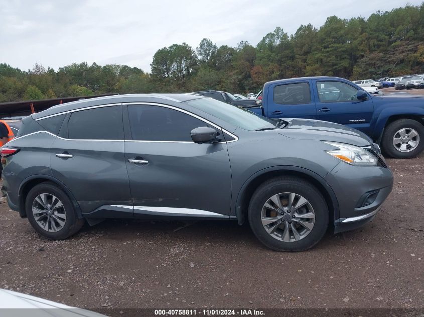 2017 Nissan Murano Sl VIN: 5N1AZ2MG3HN182963 Lot: 40758811