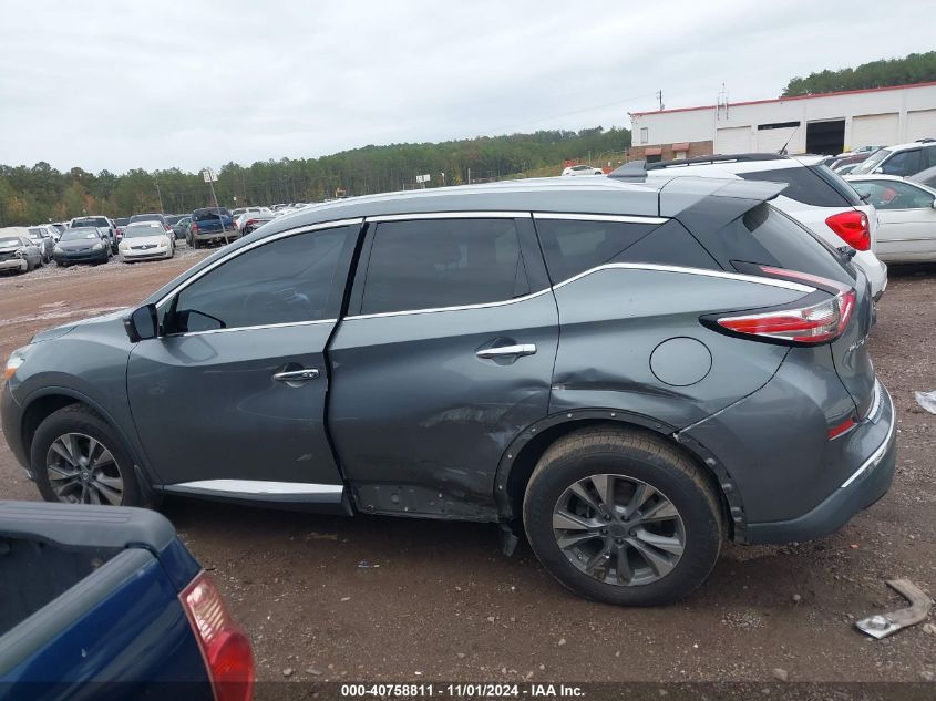 2017 Nissan Murano Sl VIN: 5N1AZ2MG3HN182963 Lot: 40758811