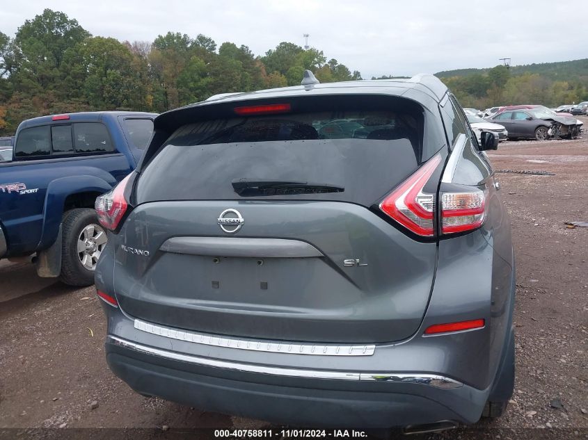 2017 Nissan Murano Sl VIN: 5N1AZ2MG3HN182963 Lot: 40758811