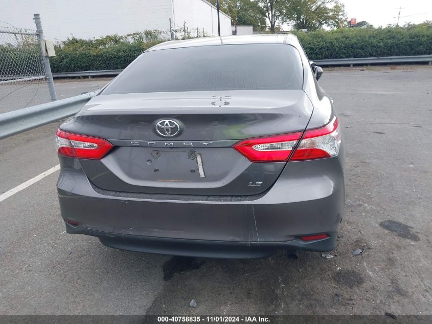 2018 Toyota Camry Le VIN: 4T1B11HK4JU028519 Lot: 40758835