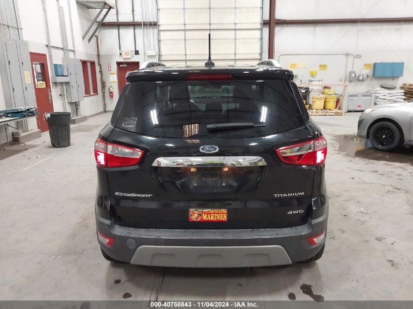 2019 Ford Ecosport Titanium VIN: MAJ6S3KL4KC297729 Lot: 40758843