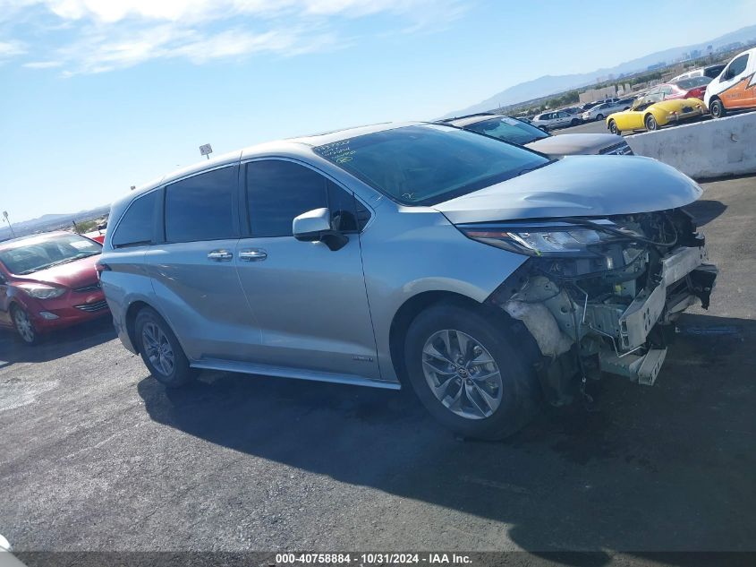 2021 Toyota Sienna Xle VIN: 5TDYRKEC4MS010928 Lot: 40758884