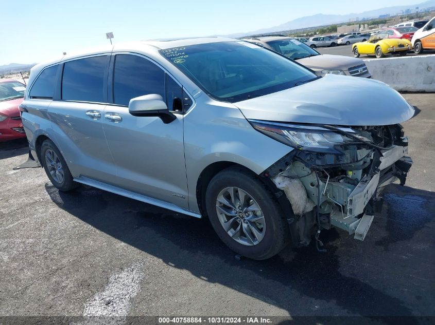 2021 Toyota Sienna Xle VIN: 5TDYRKEC4MS010928 Lot: 40758884