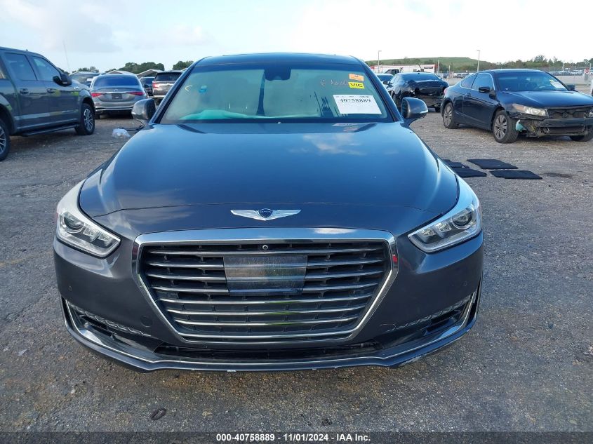 2018 Genesis G90 3.3T Premium VIN: KMHG34JA1JU046866 Lot: 40758889