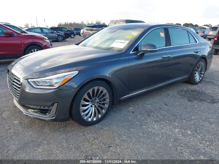 2018 Genesis G90 3.3T Premium VIN: KMHG34JA1JU046866 Lot: 40758889