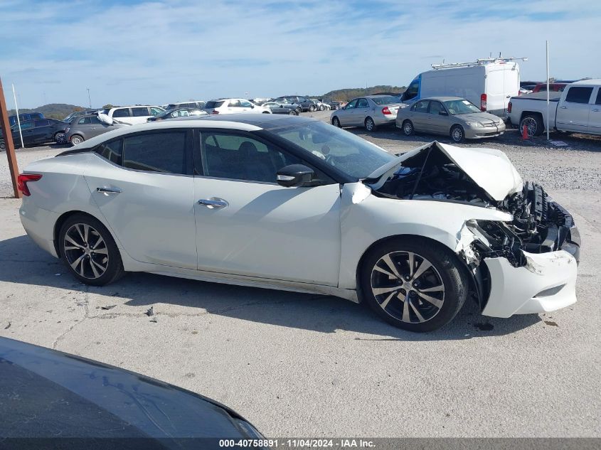 2017 Nissan Maxima 3.5S/Sv/Sl/Sr/Plat VIN: 1N4AA6AP9HC395912 Lot: 40758891