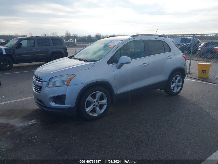 VIN 3GNCJMSB0GL165163 2016 Chevrolet Trax, Ltz no.2