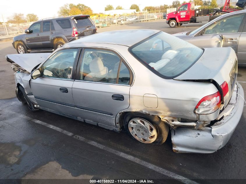 1997 Honda Civic Lx VIN: 2HGEJ6671VH563475 Lot: 40758922