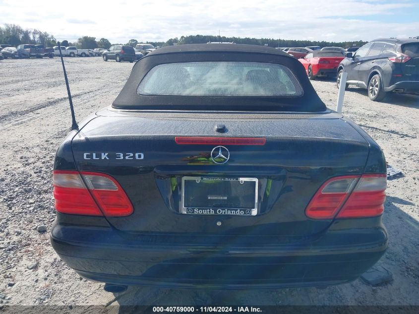 2000 Mercedes-Benz Clk 320 VIN: WDBLK65G9YT032020 Lot: 40759000