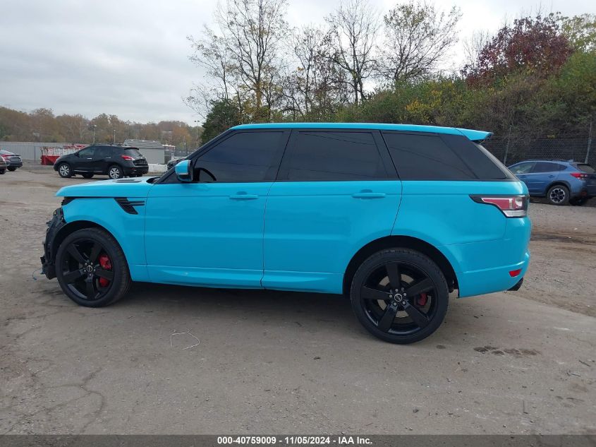 2014 Land Rover Range Rover Sport 5.0L V8 Supercharged Autobiography VIN: SALWV2EF1EA310057 Lot: 40759009