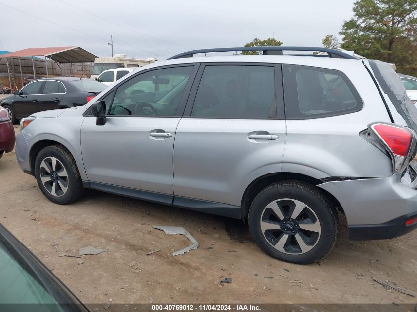 2018 Subaru Forester 2.5I VIN: JF2SJABC9JH611796 Lot: 40759012