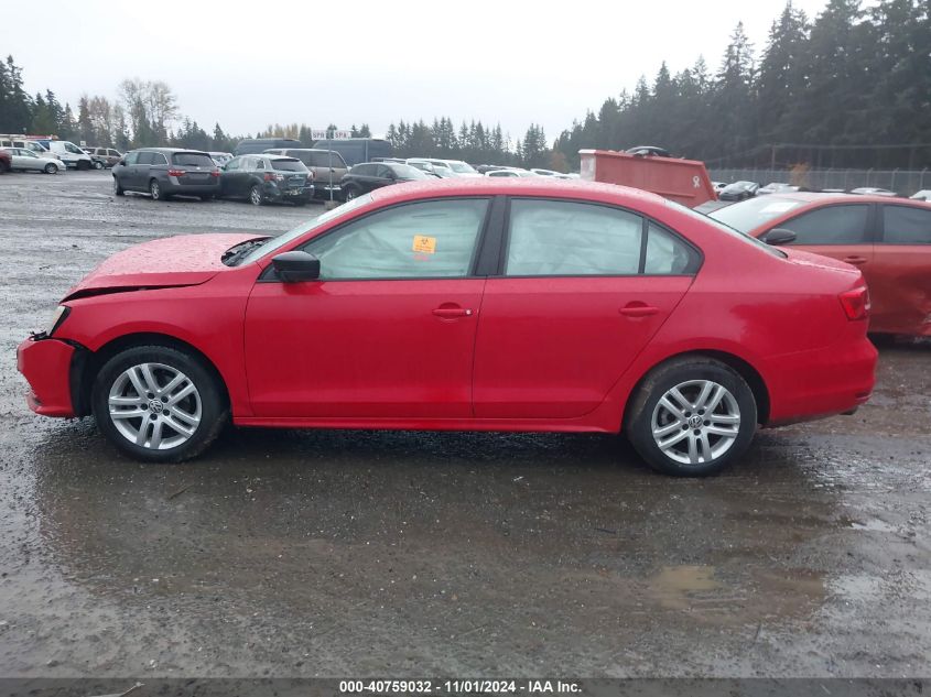 2015 Volkswagen Jetta 2.0L S VIN: 3VW2K7AJ8FM251256 Lot: 40759032