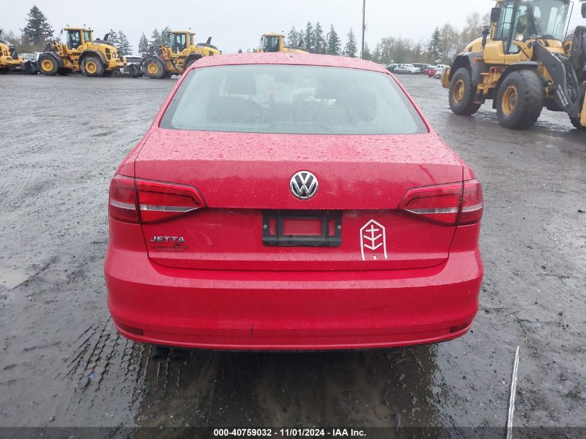 2015 Volkswagen Jetta 2.0L S VIN: 3VW2K7AJ8FM251256 Lot: 40759032