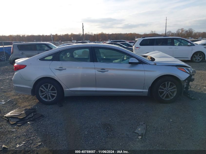 2015 Hyundai Sonata Se VIN: 5NPE24AF2FH145823 Lot: 40759057