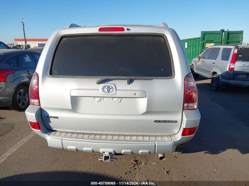 2005 Toyota 4Runner Sr5 Sport V6 VIN: JTEZU14R358039843 Lot: 40759065