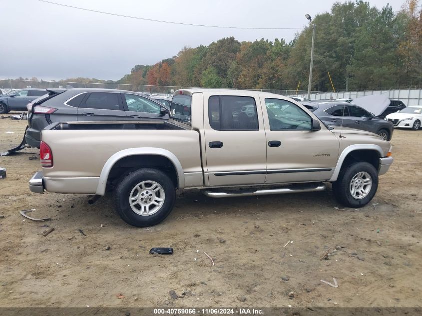 2002 Dodge Dakota Slt VIN: 1B7HG48N12S638223 Lot: 40759066