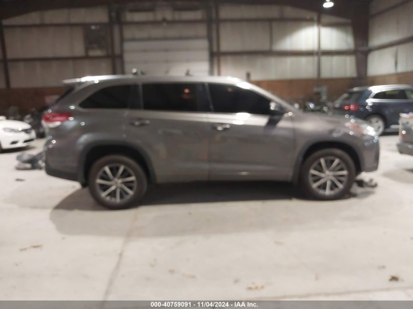 2018 Toyota Highlander Se/Xle VIN: 5TDJZRFH1JS554660 Lot: 40759091