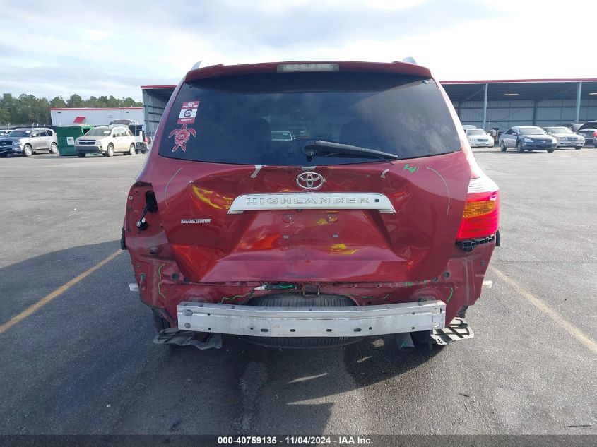 2010 Toyota Highlander Limited V6 VIN: 5TDYK3EHXAS020767 Lot: 40759135