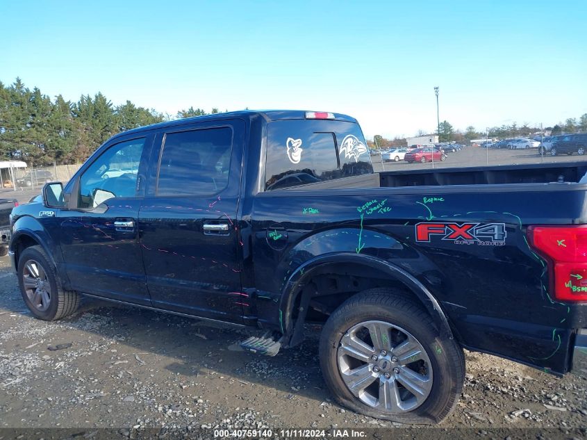 2018 FORD F-150 LARIAT - 1FTEW1E50JFA40379