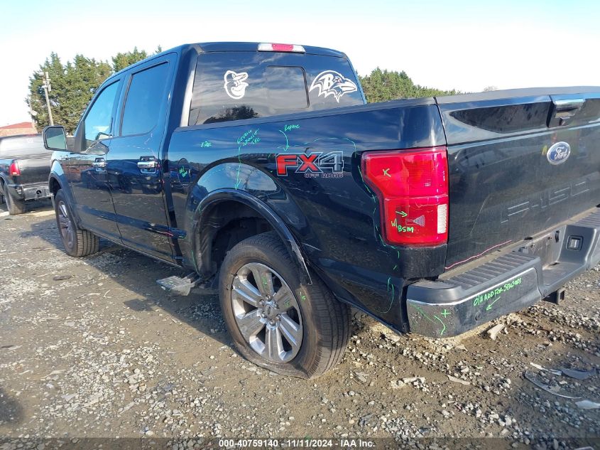 2018 FORD F-150 LARIAT - 1FTEW1E50JFA40379