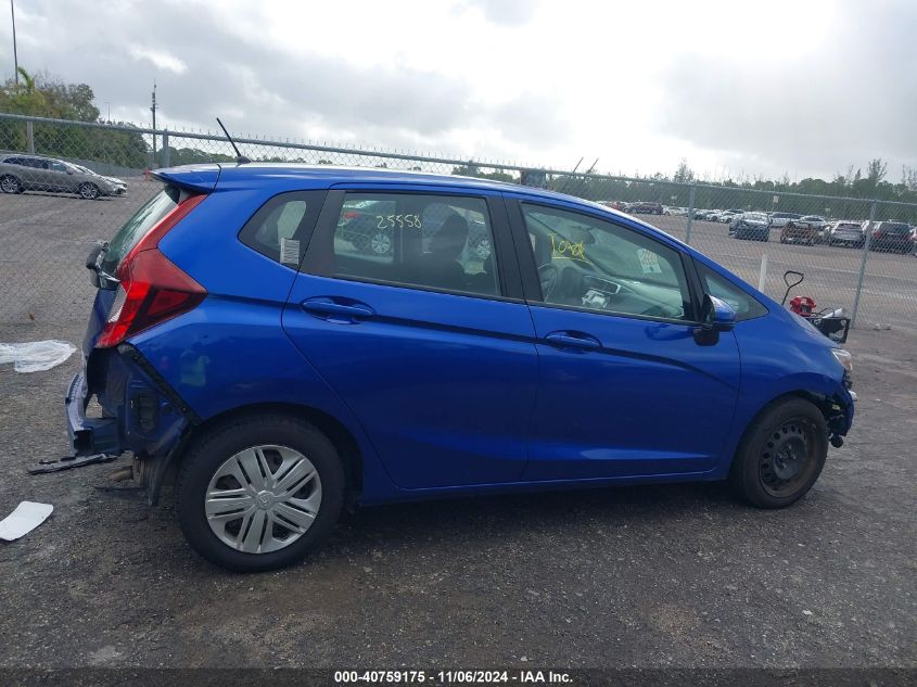 2019 Honda Fit Lx VIN: 3HGGK5H45KM718190 Lot: 40759175