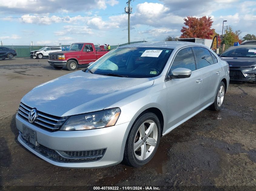 2013 Volkswagen Passat 2.5L Se VIN: 1VWBP7A33DC004390 Lot: 40759222