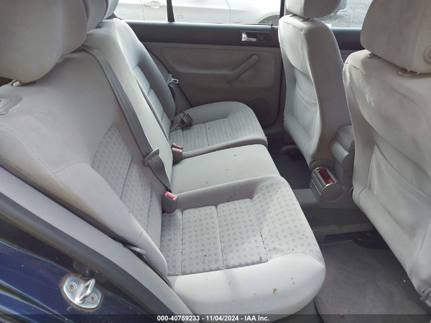 2001 Volkswagen Golf Gls VIN: 9BWGD61J714056742 Lot: 40759233