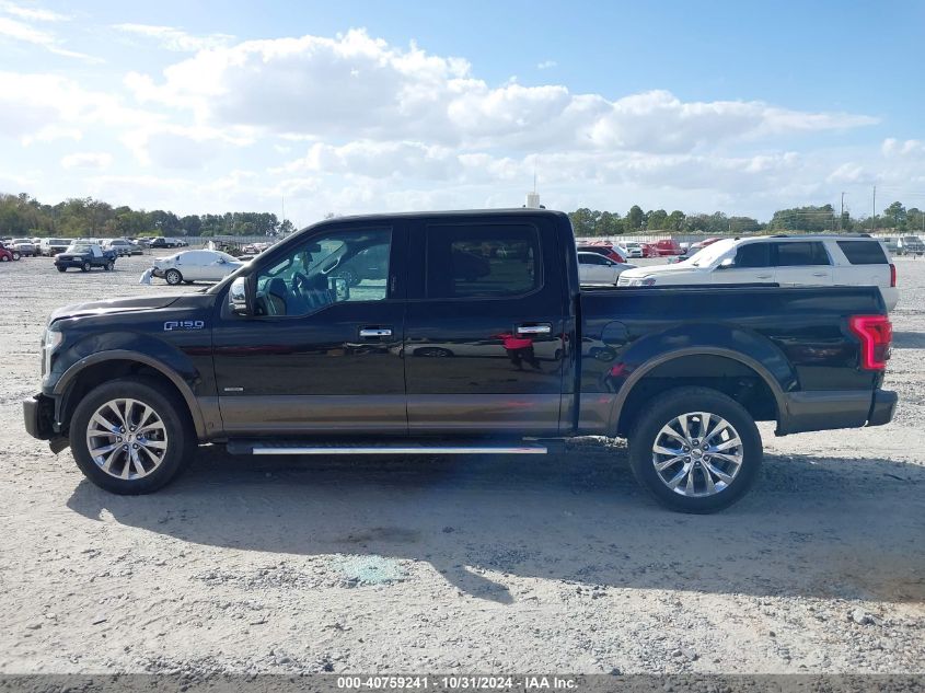 2016 Ford F-150 Lariat VIN: 1FTEW1CG5GFC71677 Lot: 40759241