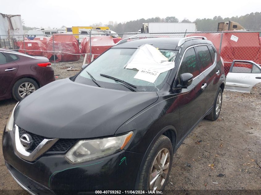 2015 Nissan Rogue Sv VIN: KNMAT2MT5FP511571 Lot: 40759262