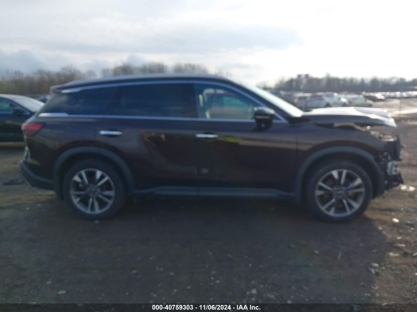 2022 Infiniti Qx60 Luxe Awd VIN: 5N1DL1FS1NC332487 Lot: 40759303