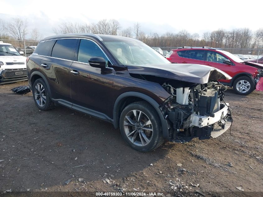 VIN 5N1DL1FS1NC332487 2022 Infiniti QX60, Luxe Awd no.1