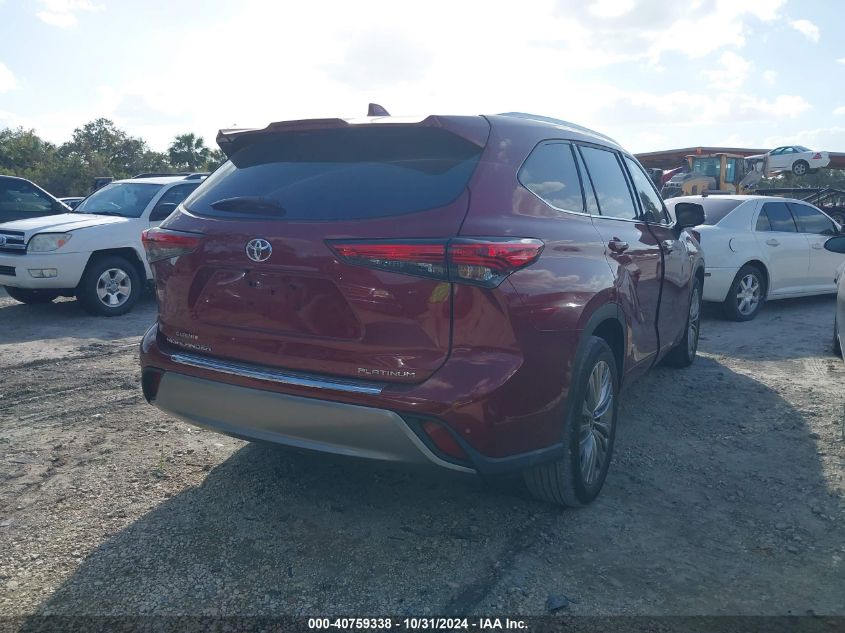 2022 TOYOTA HIGHLANDER PLATINUM - 5TDFZRAH0NS127179