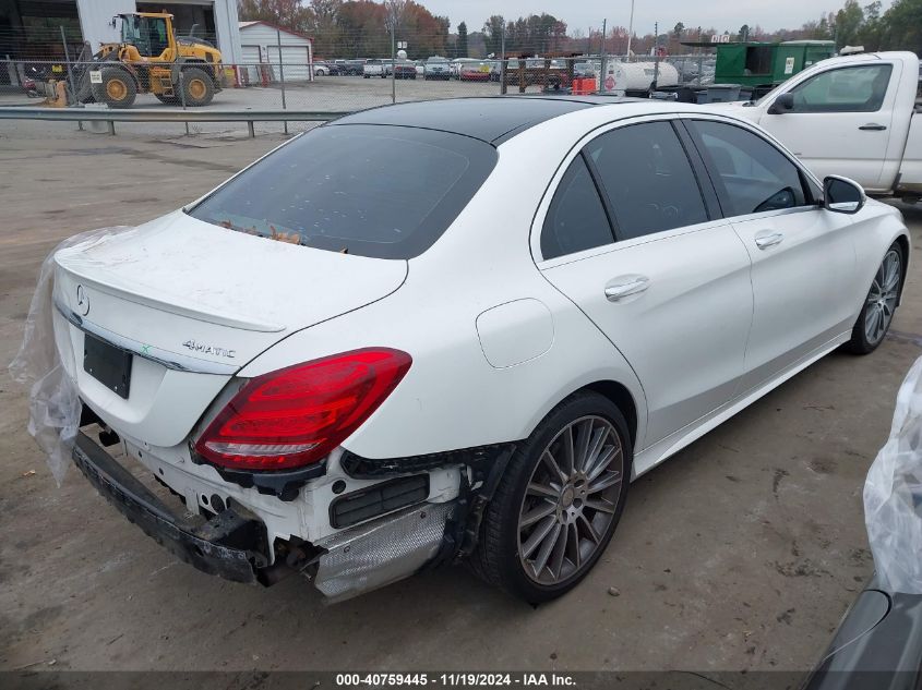 VIN 55SWF4KB5GU117999 2016 Mercedes-Benz C 300, 4Ma... no.4