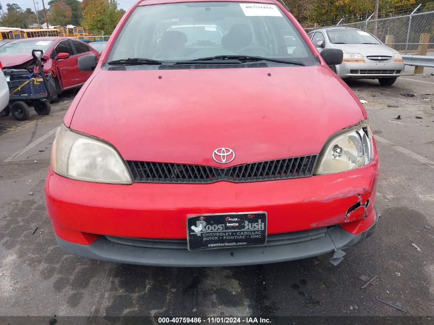 2001 Toyota Echo VIN: JTDBT123X10193031 Lot: 40759486