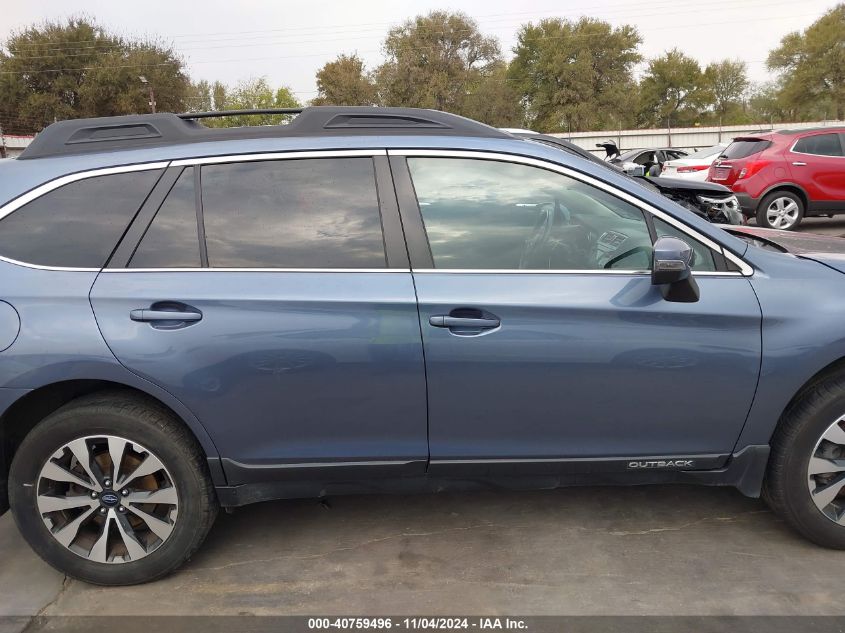 2017 Subaru Outback 2.5I Limited VIN: 4S4BSANC6H3360097 Lot: 40759496