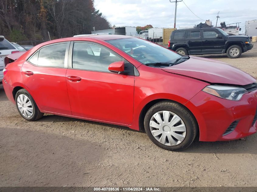 2015 Toyota Corolla Le VIN: 2T1BURHE0FC345268 Lot: 40759536