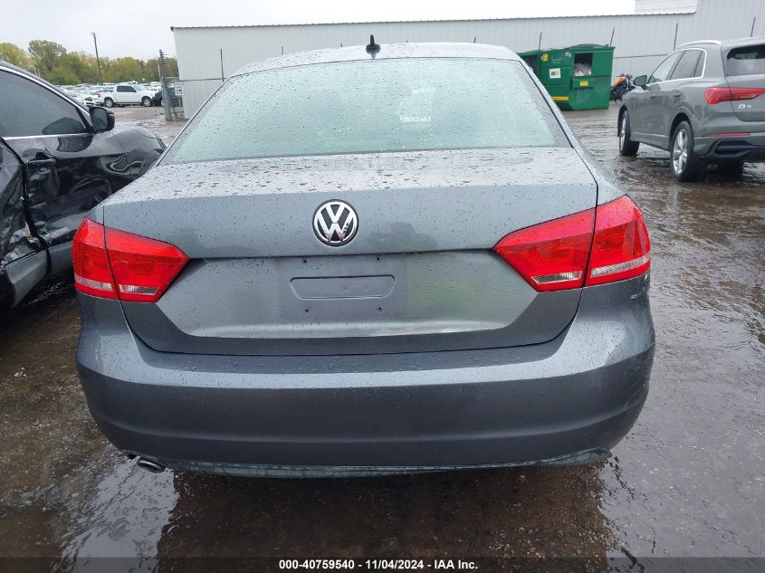 2013 Volkswagen Passat 2.0L Tdi Se VIN: 1VWBN7A38DC032045 Lot: 40759540