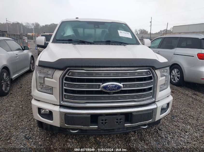 2017 Ford F-150 Limited VIN: 1FTEW1EG5HFB07084 Lot: 40759549