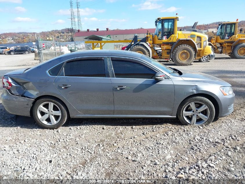 2013 VOLKSWAGEN PASSAT VIN: 1VWBP7A39DC024532